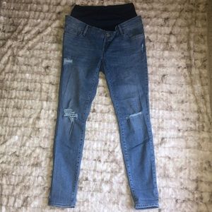 Tall Distressed ROCKSTAR style Maternity Jeans